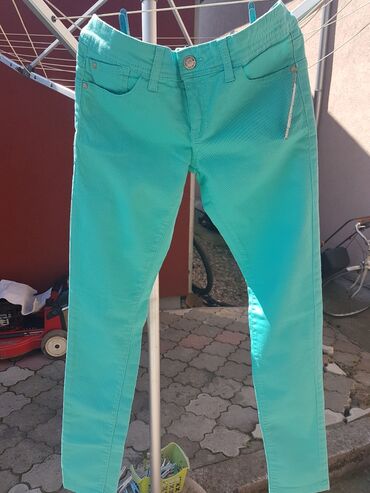 narandžaste pantalone: Velicina,38 novo elasticna plitak pojas