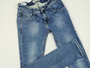 spodnie skórzane czarne: Jeans, 12 years, 152, condition - Good