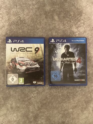 PS4 (Sony Playstation 4): Təzə kimi ideal vəziyyətdə
1. Uncharted 4 - 25
2. WRC 9 - 35