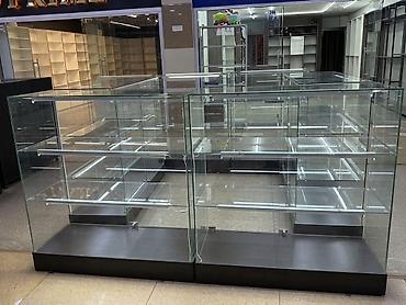 Стеклянные торговые витрины-горки для магазина. - Конструкция — 1