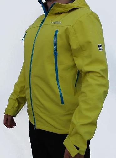 pull: Muška outdoor softshell jakna – žuta sa plavim rajsferšlusima - — 3