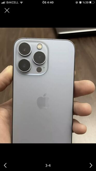 simsiz qulaqcıqlar: IPhone 13 Pro, 256 GB, Blue Titanium, Kredit, Simsiz şarj, Face ID