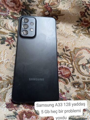 Samsung: Samsung Galaxy A33, 128 GB, rəng - Qara