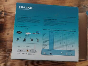 Modemlər və şəbəkə avadanlıqları: TP-Link TD-W8151N – 1-Port 150Mbps Wireless N ADSL2+ Modem Router — 8