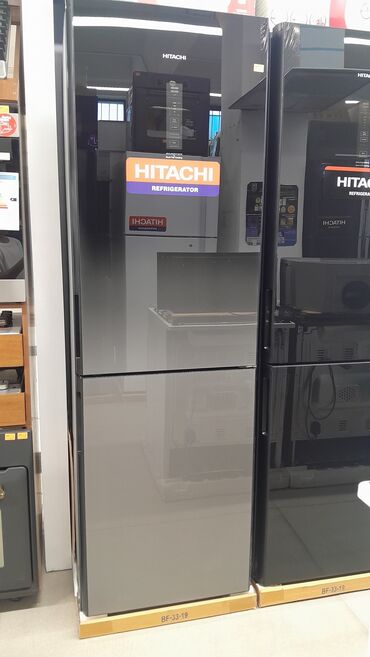 новые холодильник: Муздаткыч Hitachi, Жаңы, Эки камералуу, No frost, 60 * 190 * 65