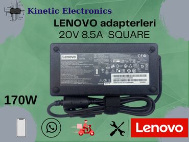 lenovo p1: Lenovo 20V 8.5A 170W adapteri. Original Lenovo adapterleri. 170w