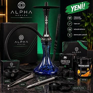 saxsı qelyan: Nargilə dəsti – Original Alpha X Hookah tematik dizayn Paslanmaz — 1