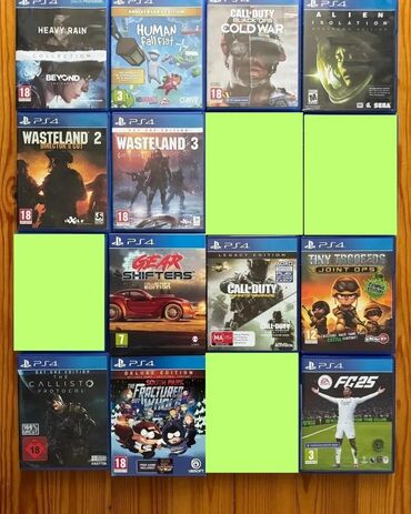 sony playstation 4 купить в баку: PS4 Beyond Two Souls+Heavy Rain - 30 azn PS4 Human Fall Flat - 25 azn