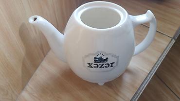 samovar 10 litre: Çay dəsti, rəng - Ağ, Farfor — 2