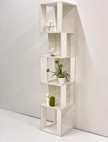 Другая мебель: Стеллаж белый Pine, 35х35х175 см +Бесплатная доставка по городу Цена — 16