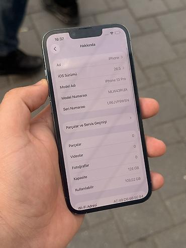 13 pro qiymet: IPhone 13 Pro, 128 GB, Sierra Blue, Simsiz şarj, Face ID — 3