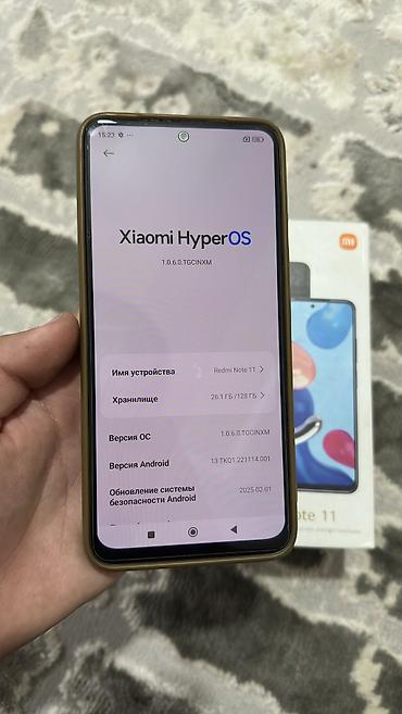 реалми 11: Redmi, Redmi Note 11, Б/у, 128 ГБ, цвет - Синий, 1 SIM, 2 SIM, eSIM — 5