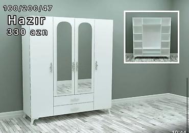 Dolablar: Yeni, 4 qapılı, Güzgülü, Açılan, Düz dolab — 8