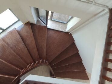 Обшивка лестниц: Лестница заказ алабыз Кара жыгач сосна шпон фонерадан — 12