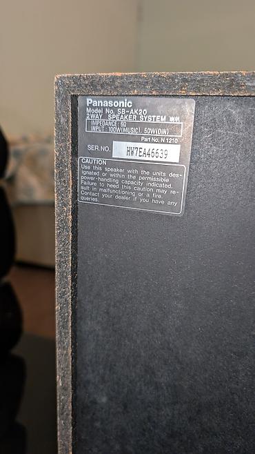 nilufer konsert: Panasonic SA-AK20 musiqi mərkəzi – tam komplekt 100 w rms,təmiz səs — 3