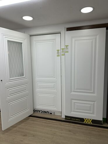 двери с двух сторон из бельгии: Жабык ички эшик, Боёлгон, Россия, түсү - Ак