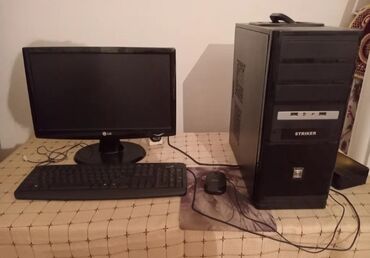 kompyuter klaviaturasi: BARTER VAR!! LG monitor, Striker sistem bloku, klaviatura və siçandan