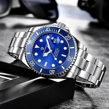 Ručni satovi: PAGANI DESIGN PD-1639 -43mm-Plava-Rolex Submariner-Automatik Potpuno — 5