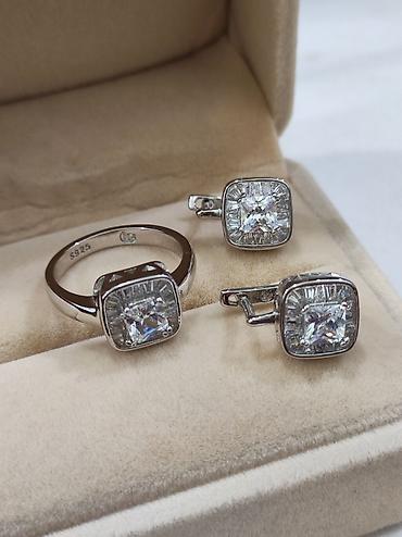 Серебряные наборы украшений: Набор украшений, Проба 925, Женские, Новый — 10