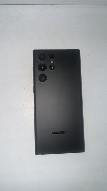 Samsung: Samsung Galaxy S22 Ultra, Б/у, 256 ГБ, цвет - Черный, 1 SIM, eSIM