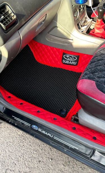 Полики: 5D Экокожа Полики Для салона Subaru, цвет - Синий, Новый, Самовывоз, Платная доставка — 5