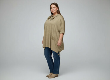 bluzki z dużym dekoltem plus size: Жіноча блуза, розмір 6XL