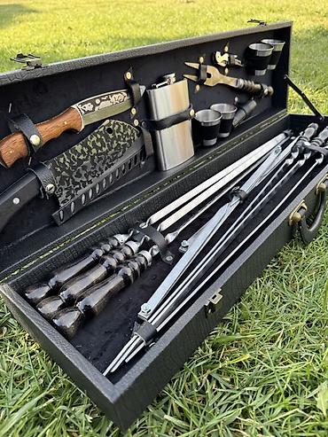 Шашлычные наборы: 🔥 Настоящий мужской набор для шашлыка в кейсе! 🔥 Когда дело доходит — 2