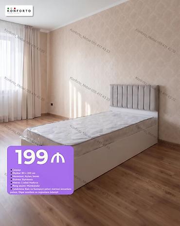 Mebel: Çarpayı – açılan baza ilə - Ölçü: 90 × 200 sm - Mexanizm: açılan — 1