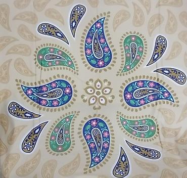 Baş geyimləri: Şərf Kelagayi buta naxışlı шарф женский Material: yüngül və zərif — 3