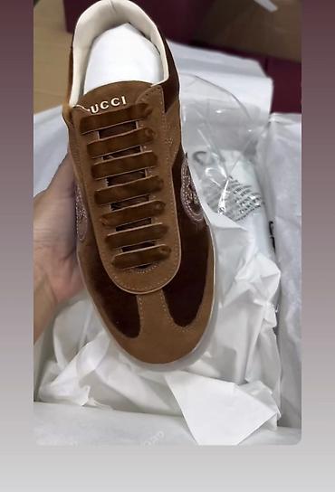обувь drop: Кроссовки, 38, Gucci, Новый, цвет - Коричневый, Самовывоз, Платная доставка — 6