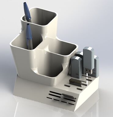 mercedes логотип: "Организуйте ваш рабочий стол с оригинальным органайзером 3D-печати!
