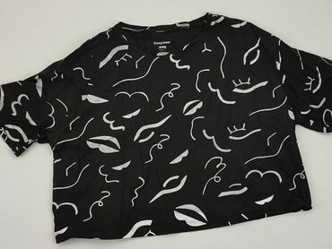 body czarne krótki rękaw: Koszulka od piżamy Damska, SinSay, M, stan - Dobry