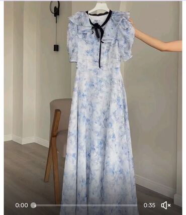 шикарные вечерние платья для полных: Длинное платье в романтичном стиле. - Дизайн: акварельный цветочный