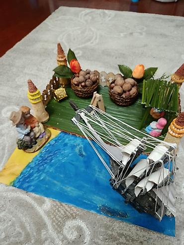 diorama: Məhsul: Əl işı Novruz xonçası Təsvir: - Tamamilə əl işidir — 4