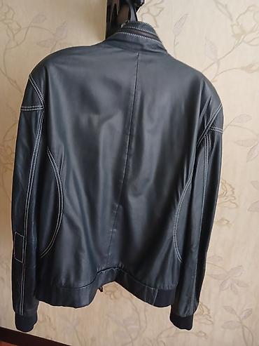dəri kurtkalar kişi: Visto Fur kişi dəridən gödəkçə - Model: qısa, moto-stil gödəkçə - — 1