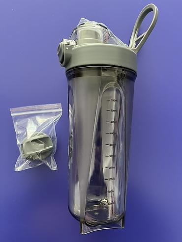 shaker: Sızdırmaz idman su qabı – 550 ml - Həcmi: 550 ml (kənarda ml şkalası — 3
