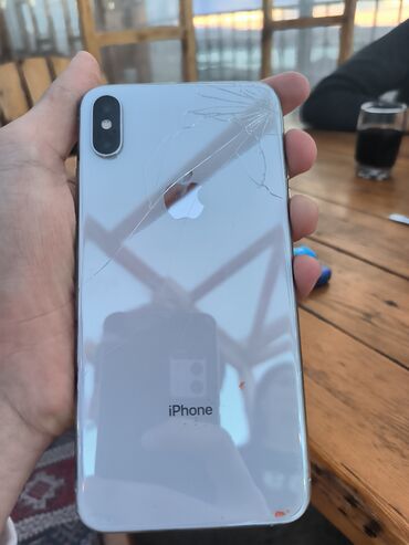 iphone xs 128gb qiymeti: IPhone Xs Max, 64 GB, Ağ, Face ID, Simsiz şarj