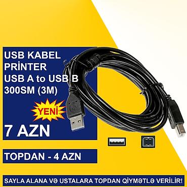Digər kompüter aksesuarları: USB Printer Kabellər SAYLA ALANA VƏ USTALARA TOPDAN QİYMƏTLƏ VERİLİR! — 3