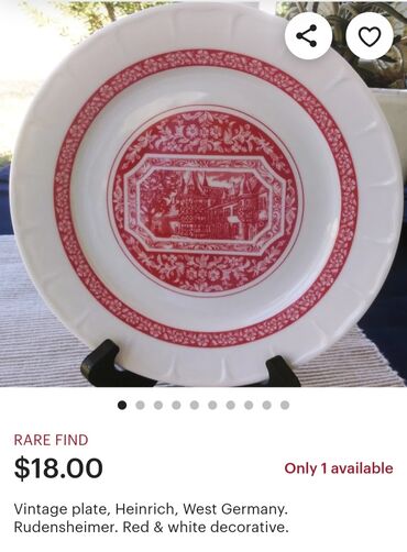 Kuhinjski setovi: Tanjiri novi veci Heinrick porcelan Zapadna Nemacka 70te. Komada 5 — 5