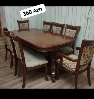 Sifarişlə divanlar: Qonaq otağı üçün, İşlənmiş, 8 stul
