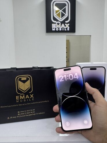 Apple iPhone: IPhone 14 Pro Max, 256 GB, Qara, Zəmanət, Face ID — 3