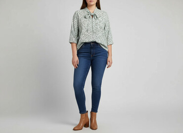 bluzki hiszpanki plus size allegro: Bluzka damska, rozmiar 2XL