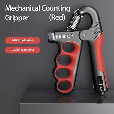 hand grip: Mexaniki Sayğaclı Əl Qriperi - Rənglər: Boz, Qırmızı, Narıncı, Yaşıl — 2