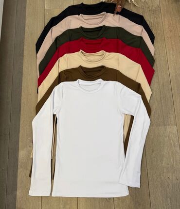 Bluze: XL, Likra, Jednobojni, bоја - Crna — 8