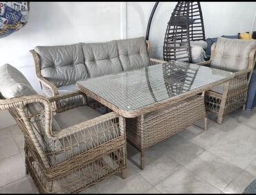 Bağ divan və kreslo dəstləri: Bag mebilleri hesir toxunma Qiymet 1ci madele aiddir Divan kreslolar — 15