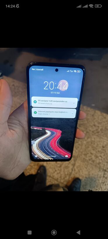 elektronik su pompasi: Redmi Note 10, 64 GB, rəng - Qara, Düyməli, Sensor, Barmaq izi