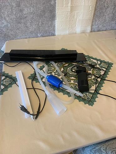 akvarium baliqlari: Akvaryum komplekti - Şüşə akvaryum: düzbucaqlı forma, qara çərçivə — 2