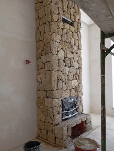 Fasad işləri: Fasad və interyer üçün dekorativ daş/keramika üzlük işləri - Kərpic — 10