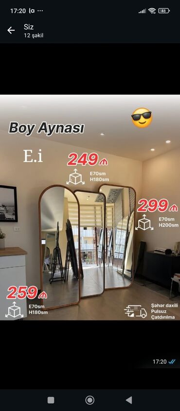 ucuz qaplar: Boy aynası