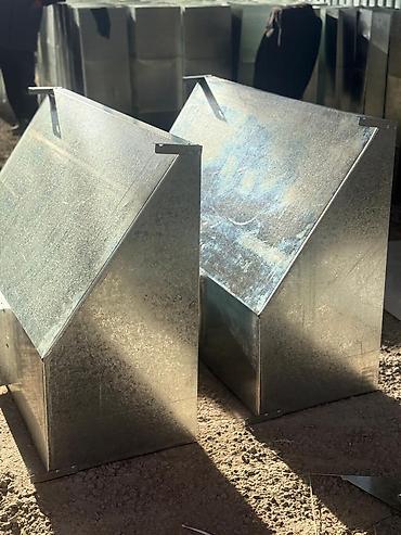 Установка вытяжек и вентиляции: Оцинкованные воздуховодные зонты/колпаки для приточно‑вытяжной — 6